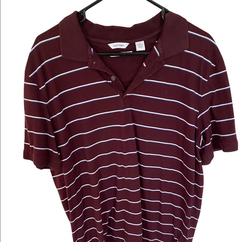 Calvin Klein Liquid Touch Polo Golf Shirt Large